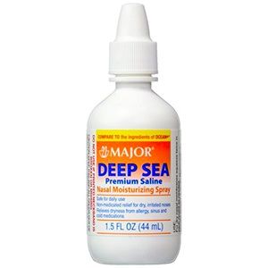 Major Deep Sea Premium Saline Nasal Moisturizing Spray 1.5 Oz Each